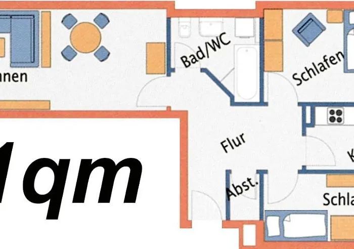 Nordseebrandung B4.1 Appartement *